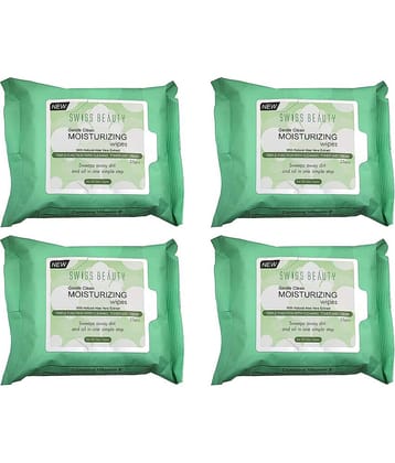 Lenon Beauty Swiss Beauty Wet Wipes ( 120 Pcs ) Pack of 4