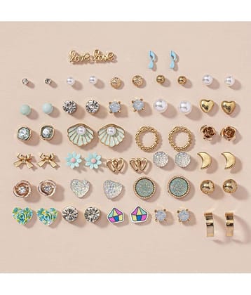 Thrillz Korean Stud Earrings ( Multicolor , More Than 10 )