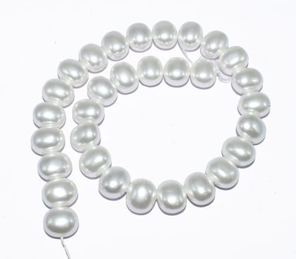 Natural Freshwater Big Oval Pearl Oysters Loose Beads for  Craft & Jewelry Making. BWFWPB-010-Per String Of Approx 31 Pcs / 13X16 MM