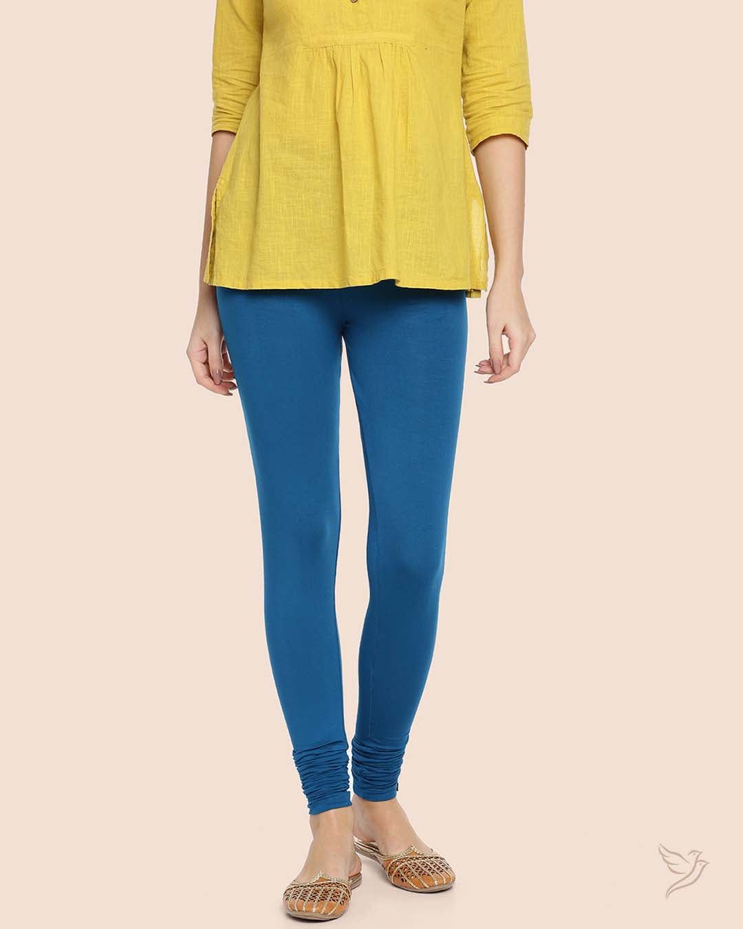 Viscose Churidar Legging - Sea Port-S / Sea Port