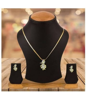 Sunhari Jewels Golden Pendant set ( Pack of 1 )