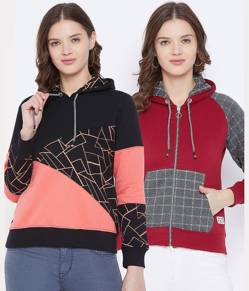 First Krush Fleece Multi Color Hooded Sweatshirt