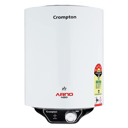 Crompton Arno Neo 10-L 5 Star Rated Storage Water Heater with Advanced 3 Level Safety National Energy Conservation Award Winner 2023 Crompton Arno Neo 10-L 5 Star Rated Storage Water Heater with Advanced 3 Level Safety National Energy Conservation Award 