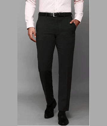 Haul Chic Slim Flat Men's Formal Trouser - Black ( Pack of 1 )