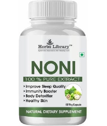 Herbs Library Noni Capsule For Boost Immunity & Blood Sugar, 60 Capsules