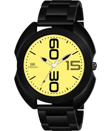 IIK COLLECTION - Black Stainless Steel Analog Men's Watch