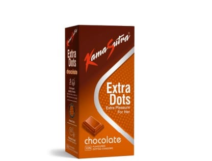 Kamasutra Extra Dotted Chocolate  Condoms  10 Pack