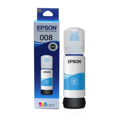 008 Epson Cyan Ink Bottle, 70ml
