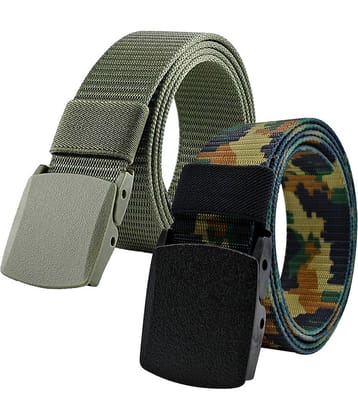Loopa Multi Nylon Casual Belt Pack of 2