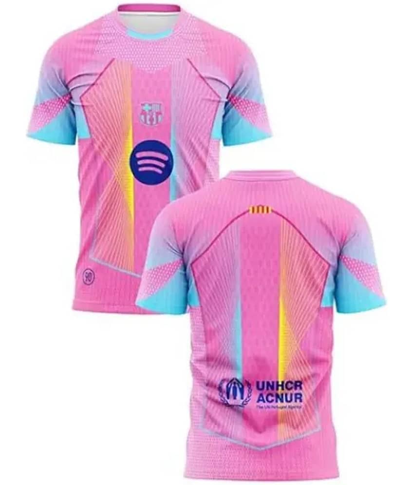 JOVO Pink Polyester Regular Fit Men's Jersey ( Pack of 1 )