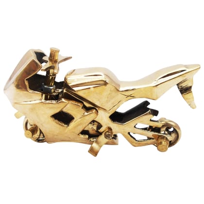 Brass R15 Bike Miniature Toy | Sports Bike Decorative Showpiece, Height : 3 Inch (ZMAS328 A)