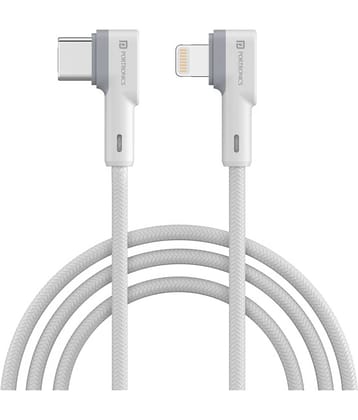Portronics Konnect L Type-C to 8 Pin Cable:Type-C to 8 Pin USB PD Cable ,White (POR 1439)
