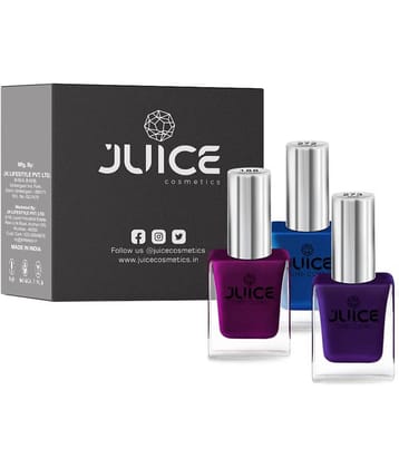 Juice - Multi Glossy Nail Polish ( Pack of 3 )