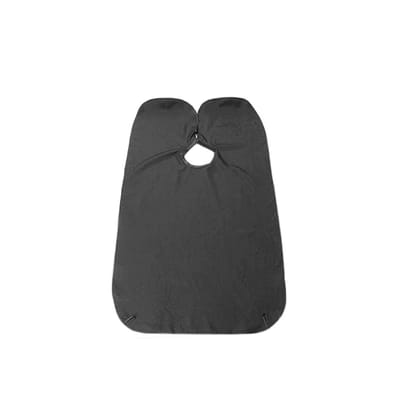 DHRUVINSRI Beard Grooming Apron – Black Hair Clippings Catcher Bib for a Neat and Clean Shaving Experience