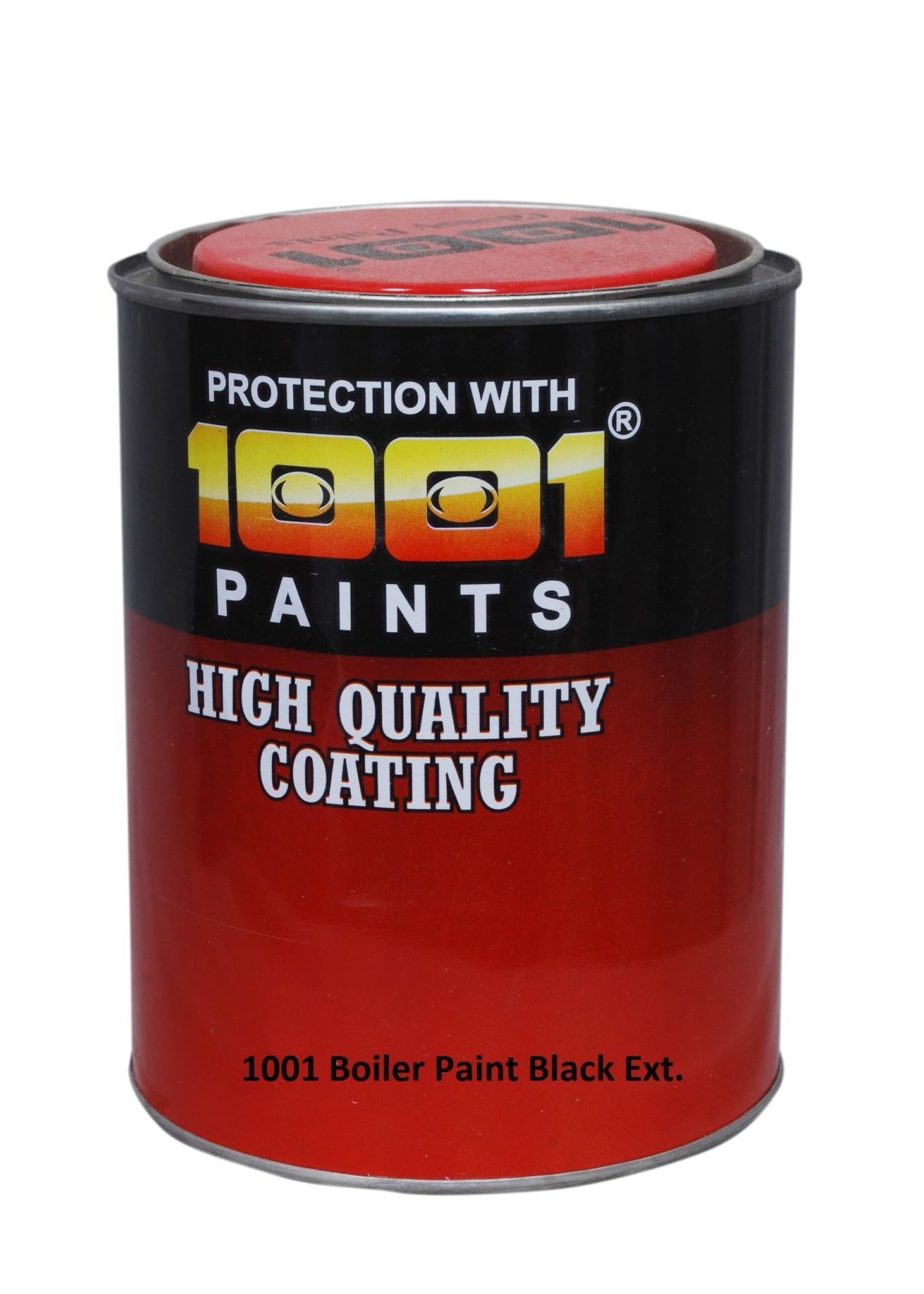 1001 Boiler Paint Ex. Black I Uses: Recommended on Boiler ext, geyser ext., condensers, air coolers, cold water tanks, centrifugal pumps, piping, stoker wind boxes, ducting, etc.Temp. Resist: Upto 230 C dry heat and 50 C wet heat. (1 Ltr)