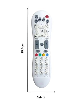Supratech Remote Control Compatible with Videocon D2H Set Top Box – Fully Functional IR Remote | Replacement for Original Videocon DTH Remote