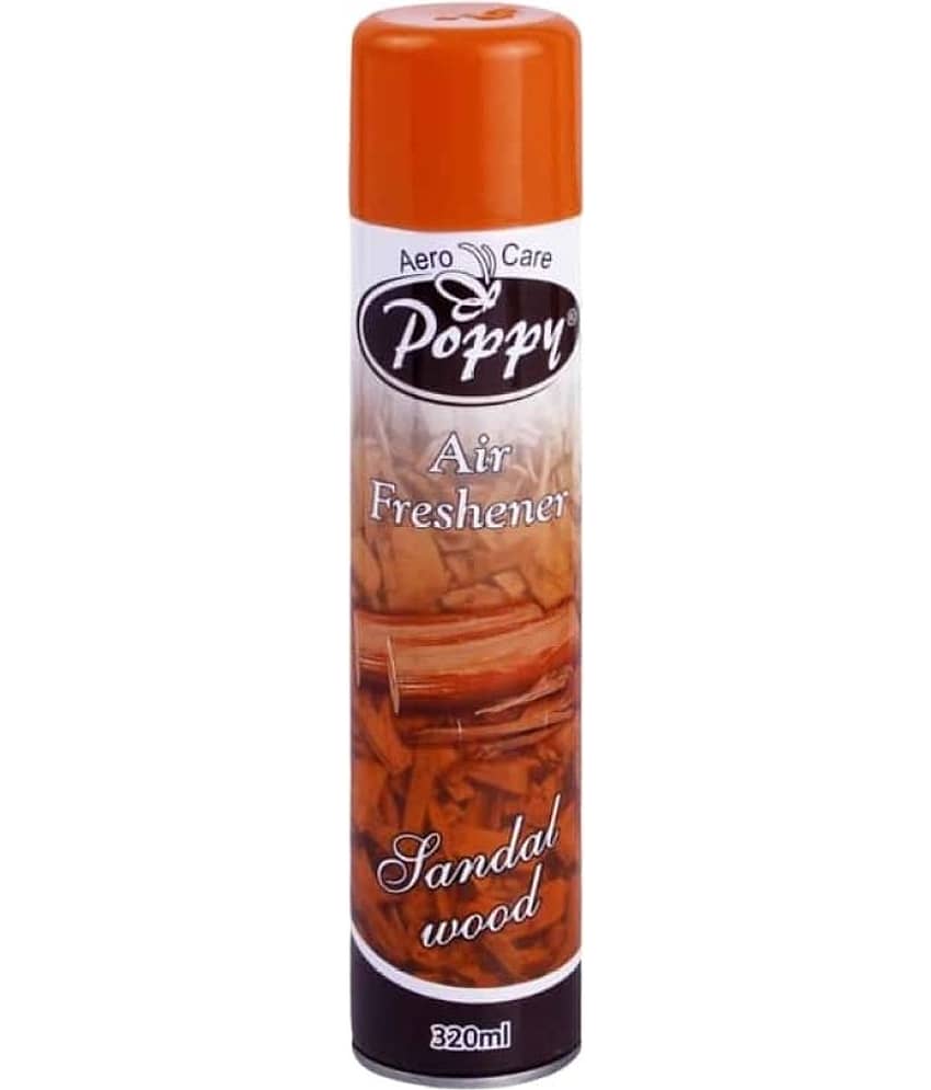Aero Care Poppy Sandal Air Freshener Room Fragrant Spray A Wave of Freshness 320 ml (Pack of 1)