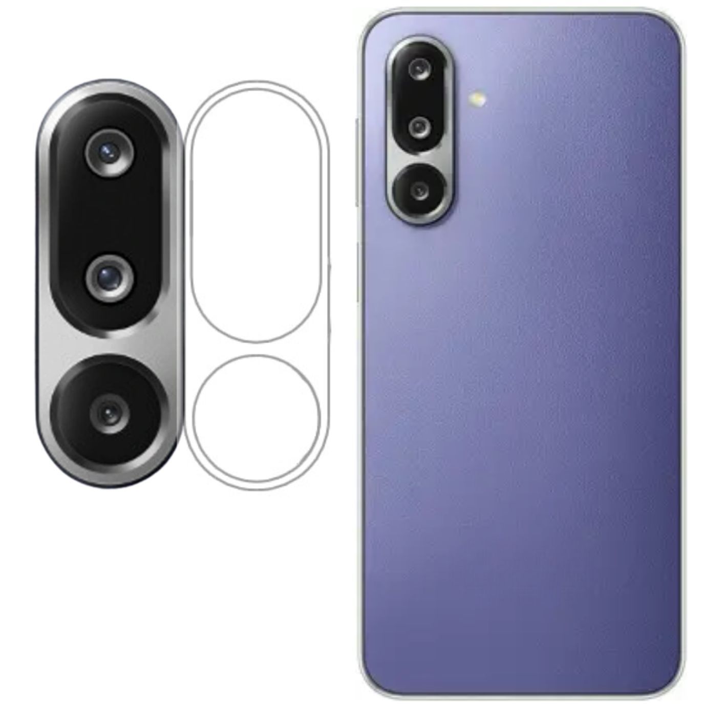 ISAAK Back Camera Lens Protector compatible for Samsung Galaxy F36 5G|Samsung Galaxy M36 5G (Pack of 1)