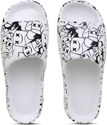 Pampy Angel - White Men's Slide Flip flop
