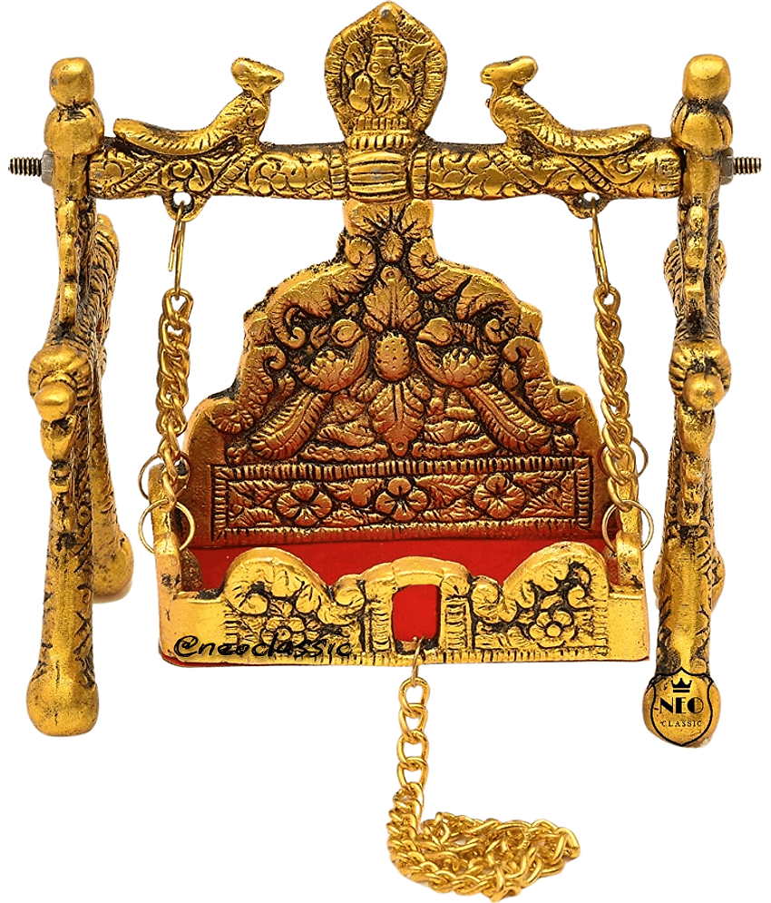 Neo Classic Aluminium Lord Krishna Idol ( 4.5 cm )