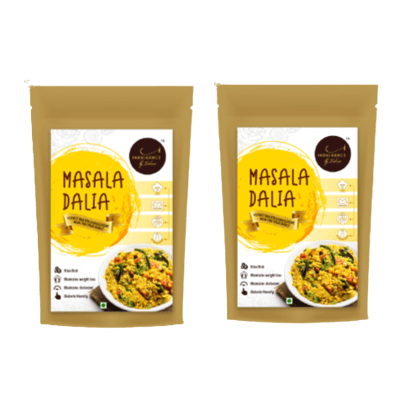 Indulgence Masala Vegetable Dalia Mix Pack of 2(300gms) Indulgence Masala Vegetable Dalia Mix Pack of 2(300gms)