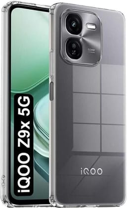 PLUGTECH TPU Ultra Hybrid Clear Camera Protection Back Cover Case for iQOO Z9x- Camera Protection OU Transparent Soft Back Cover