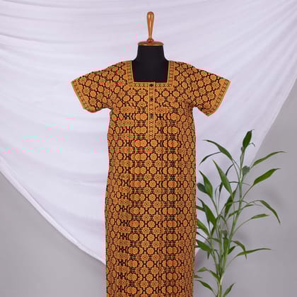 Relax Cotton Nighty Pleated (Size M)