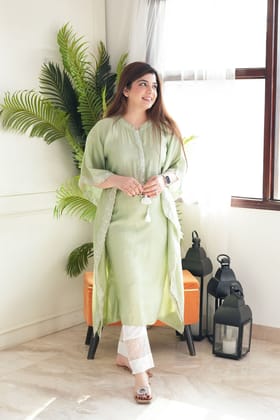 Rai Green Kaftan Set-XXL