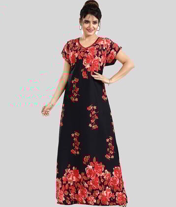 Gutthi - Red Satin Women's Nightwear Nighty & Night Gowns ( Pack of 1 )