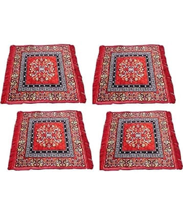 Buy Two Get Two Free Offer Red Pooja Asan/Mats for Puja