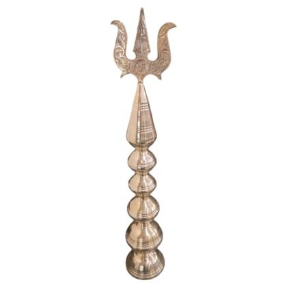 Brass Kalash Pooja Pot | Hindu Ritual Vessel, Height : 36 Inch (ZMAS325 B)