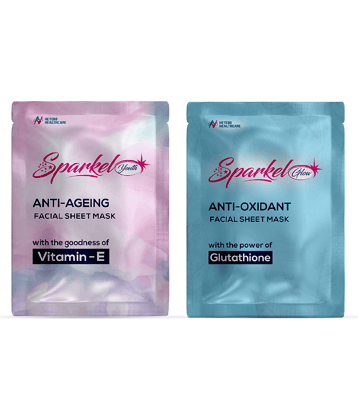 Sparkel - Radiant Glow Sheet Mask For Combination Skin ( Pack of 1 )