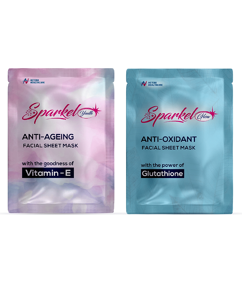 Sparkel - Radiant Glow Sheet Mask For Combination Skin ( Pack of 1 )