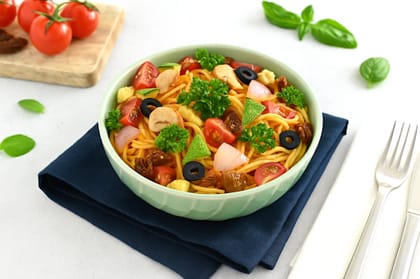 Sundried Tomato Chipotle Olive Spaghetti