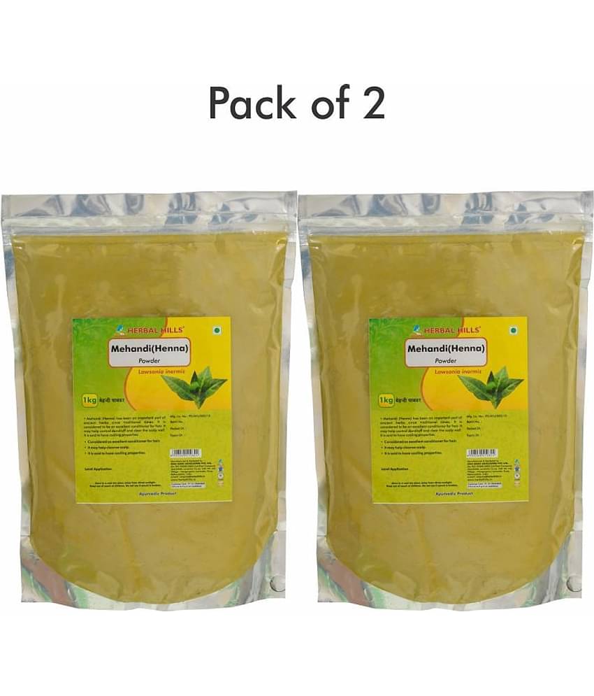 Herbal Hills Mehandi Powder 1 kg Pack of 2