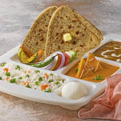 Special Thali With Tawa Parantha
