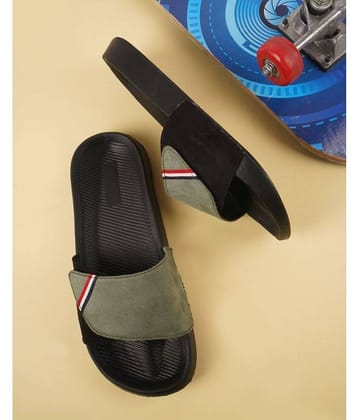 PERY PAO Olive Men's Slide Flip Flop