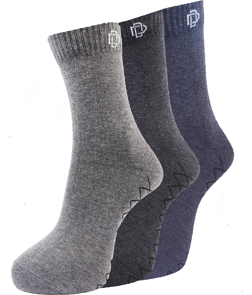 Dollar - Cotton Blend Multicolor Men's Full Length Socks ( Pack of 3 )