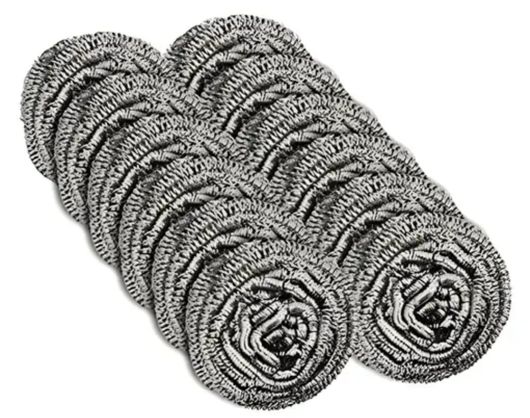 Stainless Steel Scouring Pads - Heavy Duty Cleaning
