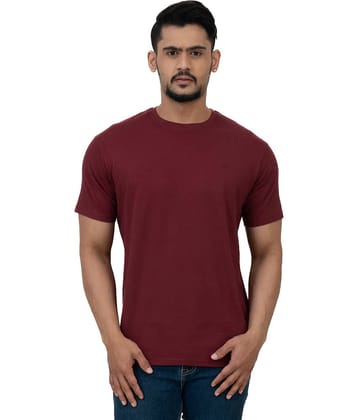 Cotstyle Pack of 1 Cotton Regular Fit Men's T-Shirt ( Maroon )