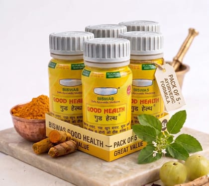 Good Health Ayurvedic Capsules for Immunity, Digestion & Vitality – Pack of 5