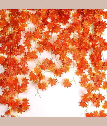KanRaj - Orange Wild Artificial Shrubs ( Pack of 6 )
