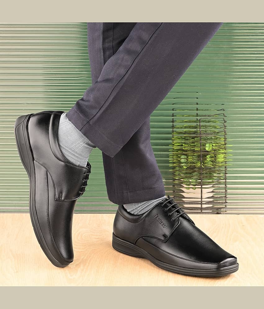 jactooz Black Men's Derby Formal Shoes