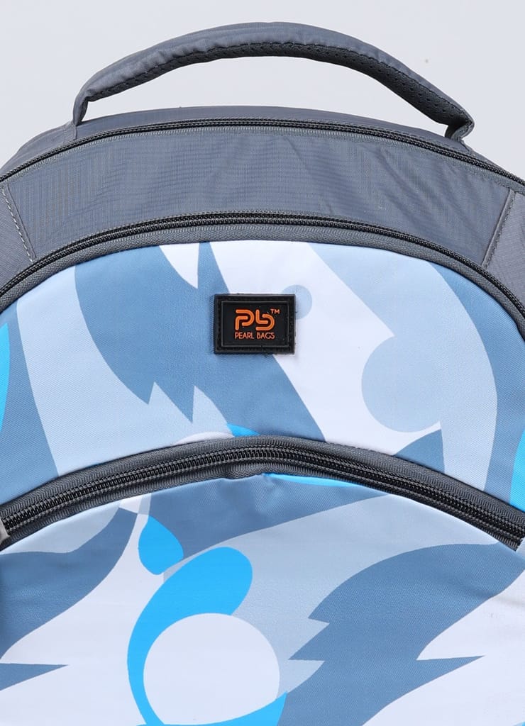 PB Pearlbags MANOR 20L Printed Casual Backpack,3 Compartment,Premium Fabric,Water Resistant Anti Theft,School & College Bag for Boys and Girls,Office & Travel Bag for Men and Women,48X30X14 Cms