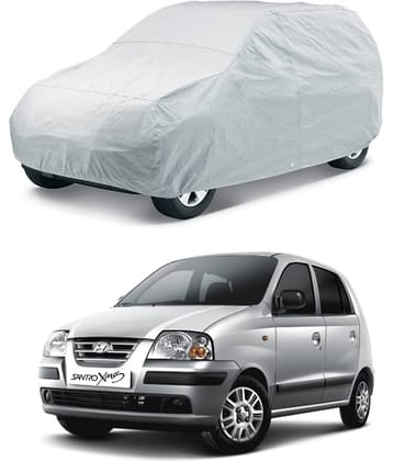 CARNEST Car Body Cover for Hyundai Santro Xing [2003-2008] Without Mirror Pocket ( Pack of 1 ) , Silver