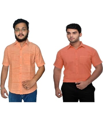 DESHBANDHU DBK Cotton Regular Fit Half Sleeves Men's Formal Shirt - Multi ( Pack of 2 )