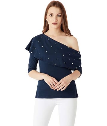 Miss Chase Women's Cotton Regular Top ( Navy )