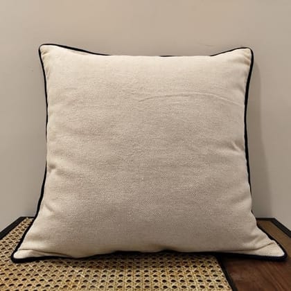 Preetier Velvet Cotton Slub Cushion Cover, Stain-Resistant, Cosy Decor for Living Room, Bedroom, Dining Room, Office, Outdoor (Rustic Charm, 20x20)