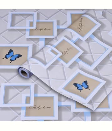 butterfly BULE WHITE
