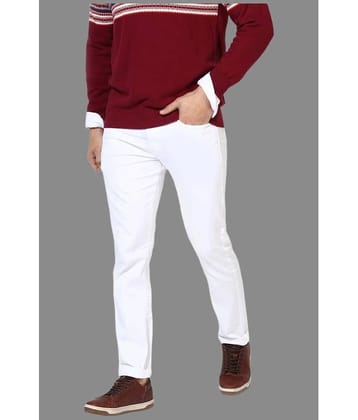 HALOGEN - White Denim Skinny Fit Men's Jeans ( Pack of 1 )